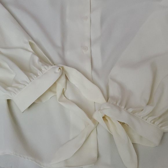 Top Shop Sheer Button Down Size 6 - Picture 5 of 6